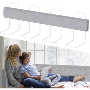 Wolketon Barri&egrave;re de lit R&eacute;glable en hauteur 200cm Portable B&eacute;b&eacute; Grand Rails Protection contre les chutes pour lit parental Convient pour matelas