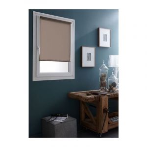 Store occultant gris clair 45x250cm sans perçage - Design Moderne