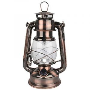 Lanterne temp&ecirc;te &agrave; LED &agrave; piles avec variateur d'intensit&eacute; Blanc chaud 150 lm Pour int&eacute;rieur ou ext&eacute;rieur, cuivre