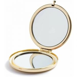 YMYNY Miroir compact grossissant pour sacs �� main, miroir de maquillage de voyage double face pliable, parfait pour sac �� main, poche dor��e