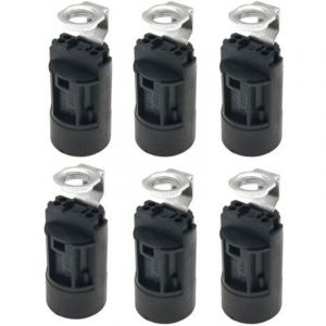 Jalleria - Lot de 6 douilles de lampe bougie E14 en plastique, support pour fabrication de lampes, restauration de lustres et finition de lampes