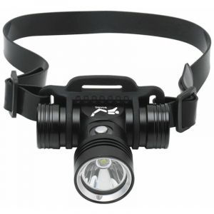 Lampe frontale de plong&eacute;e torche de plong&eacute;e sous-marine rechargeable, phare sous-marin de plong&eacute;e &eacute;tanche IPX8 - Tigrezy