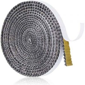 Joint d'&eacute;tanch&eacute;it&eacute; pour chemin&eacute;e 4 m x 1,5 cm x 2mm, en fibre de verre autocollante, pour porte de po&ecirc;le &agrave; bois