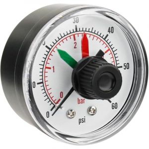 Manom&egrave;tre avec Remplacement De Cadran, Manom&egrave;tre &Agrave; Cadran De Filtre De Piscine pour Filtres &Agrave; Sable &Agrave; Cartouche Manom&egrave;tre D' R&eacute;glable pour