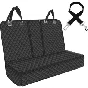 Protection Si&egrave;ge Voiture Chien, Housse de Protection pour si&egrave;ge arri&egrave;re de Voiture, Couverture pour Chien si&egrave;ge arri&egrave;re de Voitures avec Ceinture de
