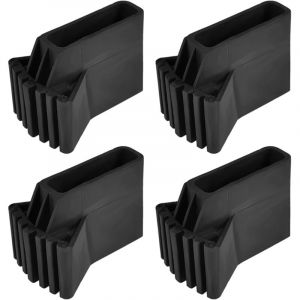 Lot de 4 housses de pieds d'échelle antidérapants en caoutchouc Pieds d'escabeau de rechange en caoutchouc Tapis de pied d'échelle d'extension