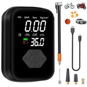 Compresseur &agrave; Air Portatif, 4000mAh Gonfleur Pneus sans Fil, 150PSI Mini Compresseur Voiture Portable, Pompe &agrave; Air &Eacute;lectrique Adapt&eacute; pour Voiture,