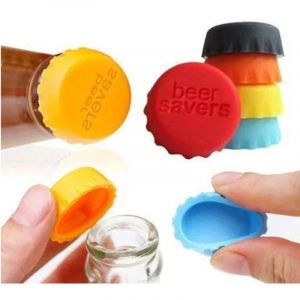 Pack de 6 Bouchons de Conservation pour Bi&egrave;re - Scell&eacute;s sous Vide - Bouchons Color&eacute;s pour Amateurs de Bi&egrave;re