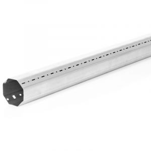 Tube octogonal pour volet roulant Lg 2 m - Diam.60mm - Recoupable