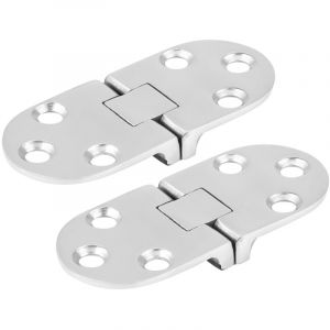 2 pi&egrave;ces bateau charni&egrave;res en acier inoxydable estampage armoire pour porte de cabine marine 66 30mm