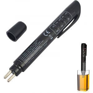 Aiperq Testeur Liquide de Frein,Testeur Liquide de Frein Voiture,Stylo Testeur Liquide de Frein,Testeur de Liquide de Frein Num&eacute;rique,5 LED