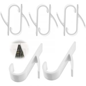 8 Pcs Crochet Radiateur Rond, Patere Radiateur Seche, Crochet Serviette Salle De Bain, Accroche S&egrave;che-serviettes Plastique,Crochets pour Chauffant