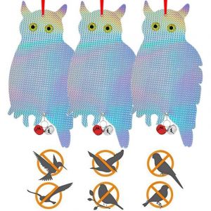 R&eacute;pulsif Oiseaux Hibou,Effaroucheur Oiseaux R&eacute;fl&eacute;chissant,Hibou Anti Pigeons,Effaroucheur Oiseaux Repulsif Pigeon,R&eacute;pulsif Pigeon Balcon,R&eacute;pulsif