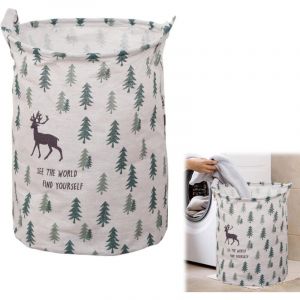 CCYKXA Panier &agrave; Linge en Toile Paniere a Linge Sale &Eacute;tanche Panier &agrave; Linge Sale Pliable Corbeille a Linge Bebe avec Poign&eacute;es Panier Rangement pour