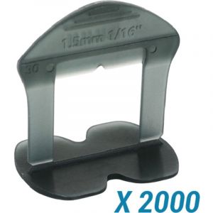 2000 Croisillons autonivelants à cale en 'i' 1,5mm (carrelage de 3 à 18mm) b-rigid Bihui