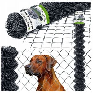 Grillage en graphite pour propri&eacute;t&eacute;, diam&egrave;tre 50 x 50 mm, hauteur 2,8 mm, longueur 1,5 m x 15 m