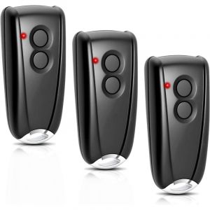 Télécommande de porte de garage 433,92 MHz pour EcoStar RSC2433, RSE2433, RSZ1433, avec base métallique, 3 boutons pour Horma EcoStar Liftroic