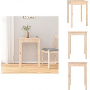 Vidaxl - Table &agrave; manger 55x55x75 cm Bois massif de pin - Table &agrave; Manger - Table Basse - Table Ronde - Table Rectangulaire - Mobilier De Salle &agrave; Manger