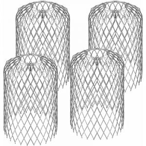 4 PCS Crapaudine de Goutti&egrave;re en Aluminium 815cm Antirouille Filtres de Goutti&egrave;re Etanche Grillage Gouttiere Robuste Durable pour Maison Avant-toit