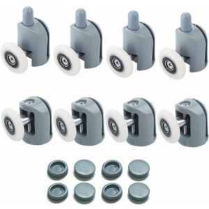 Roulettes pour portes coulissantes, roulettes pour portes de douche, roulettes pour portes de douche de 23 mm, roulettes pour cabines de douche de
