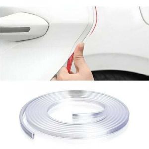 Bande d&eacute;corative en caoutchouc anti-collision en forme de U, 5 m&egrave;tres, pour protection anti-collision de porti&egrave;re de voiture, transparente