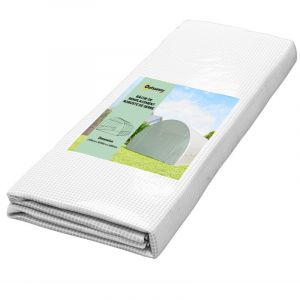 B&acirc;che de Rechange Serre Tunnel 18 m&sup2;, b&acirc;che 6L x 3l x 2H m PE Anti-UV imperm&eacute;able 12 fen&ecirc;tres + Porte Enroulable zipp&eacute;e