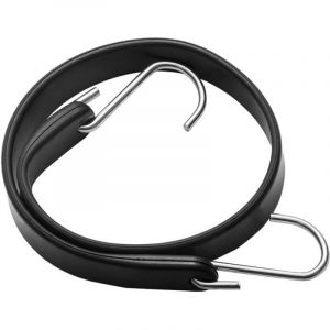 Mophorn - Tendeur plat, comprend des sangles noires robustes de 15', 21', 36', 20 mm avec crochets en s en acier, 20 pièces Corde élastique pour