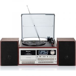 Roadstar - HIF-8892D+BT Platine Vinyle Vintage Radio dab/dab+/fm, Lecteur CD-MP3 Cassette, Bluetooth usb Bois - Bois