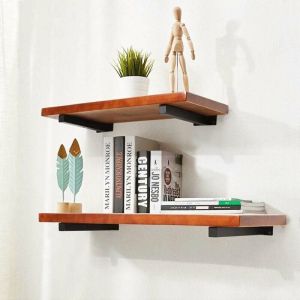 Supports Equerre Etagere 20 cm, Equerre Industrielle Etagere Murale Fixation Invisible Supports Vintage Equerre Murale Equerre Metallique Bricolage