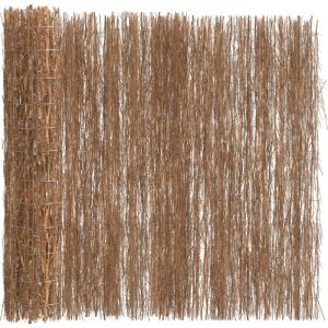 Vidaxl - Clôture en brande Marron 600 x 150 cm Bois de brosse