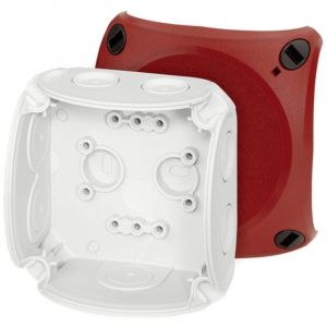 62000035 Boîte de dérivation (l x l x h) 62 x 93 x 93 mm gris clair (ral 7035), rouge 1 pc(s) - Hensel