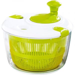 D&eacute;shydrateur &agrave; salade 5 l , panier plastique , 25x16cm , grande capacit&eacute; , essoreuse pour laver et s&eacute;cher