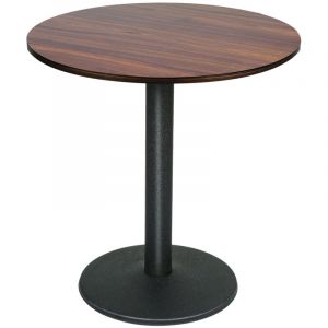 Table de Bar Ronde Table Haute Cuisine Mange-debout avec Plateau en Bois MDF Table Ronde pour Bistro Salon Salle &agrave; Manger Terrasse Caf&eacute;, 70x70x75cm