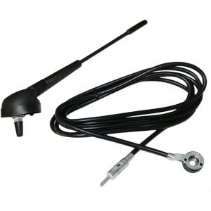 Antenne Autoradio De 19 Cm Pour Le Toit De La Voiture Avec Câble De 2,3 M Fiche Din