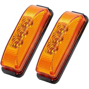 Feu de Gabarit Lat&eacute;ral &eacute;tanche, 2 pi&egrave;ces led Voyant de Feu de Balisage Lat&eacute;ral 12 v, Auto Feux Lat&eacute;raux pour Camionnette Camion Caravane Voiture
