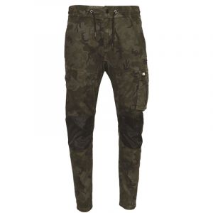 Pantalon De Travail Baggy Slim &ndash; Caterpillar Dynamic Camo &ndash; 97% Coton &ndash; Taille &Eacute;lastique &ndash; Genoux Renforc&eacute;s Oxford - 44