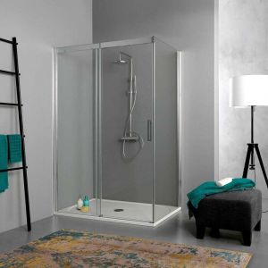 Kiamami Valentina - Paroi De Douche 150X80 Avec Porte Coulissante Dream