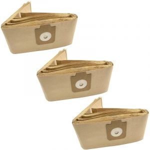 Vhbw - 30x Sacs compatible avec Kärcher t 201 / T201, T251, t 251 / T251 aspirateur - papier, 95,5cm x 17cm couleur sable