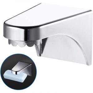 Lot de 2 porte-savons magn&eacute;tiques en ABS, porte-savon mural magn&eacute;tique, adh&eacute;sif puissant 3M, porte-savon adh&eacute;sif pour salle de bain, cuisine, &eacute;vier,