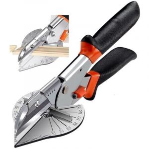 Cisaille onglet d'angle, ciseaux multi-usages, convient pour les manchons de fils en PVC, les plinthes, les bords quart de rond, les bords de