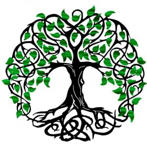 Pochoir décoratif motif arbre de vie 30 x 30 cm, réutilisable, idéal pour la peinture sur parquet, mur ou carrelage.