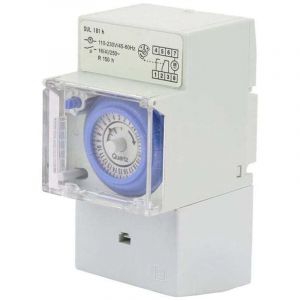 Horloge Modulaire, 110-230V SUL181H Interrupteur à Minuterie, Horloge Modulaire pour Chauffe Eau, Minuterie Mécanique Étanche Programmable 24H, pour