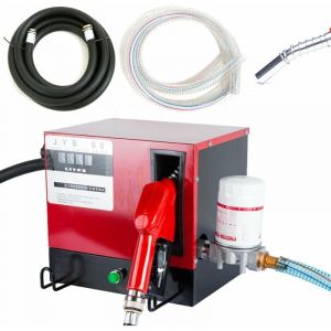 Pompe &agrave; carburant diesel auto-amor&ccedil;ante 550 w 60 l/min Pompe &agrave; fioul avec pistolet de distribution automatique et 1 filtre 230 v 70 dB Arr&ecirc;t