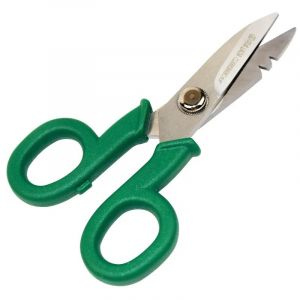 Ciseau d'electricien et Dénudeur de Cable 2 en 1, Ciseaux multi-usages pour électricien domestique, outils de cisaillement coupés 146×76mm, Ciseaux