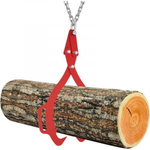 Pince forestière pour troncs d'arbres 25 pouces Pince d'appui Pince de chargement 635 mm 1000 kg Pince en bois Force de traction Pince de levage