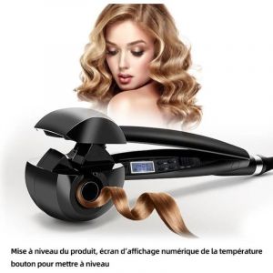 Fer &agrave; friser professionnel Fer &agrave; friser automatique 140/160/230 &deg;C 3 niveaux de temp&eacute;rature Fer &agrave; friser en c&eacute;ramique Coiffage