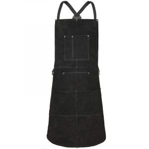 Dpzo - jamais UTILIS&Eacute;]Tablier de Soudure, Tablier de Travail en Cuir de Vachette avec 6 Poches, 24'x 36' Tablier de Cuisine Multifonctionnel, Brets
