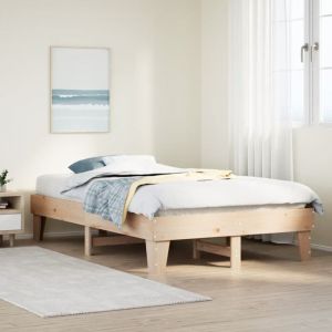 Maison Chic - Cadre de lit sans matelas-Structure de lit 120x190 cm bois de pin massif 231381