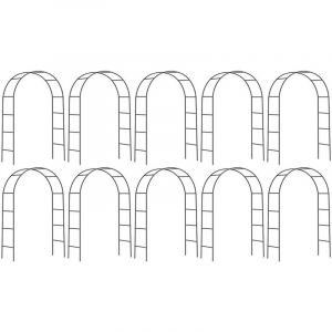 Arche d&eacute;co en fer noir Atea Lot de 10