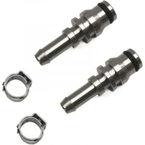 Lot de 2 raccords de tuyau en acier inoxydable pour nettoyeur de tapis Karcher Puzzi 8/1 10/1 100 200 300 400